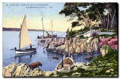 CPA Iles de Lerins Saint Honorat le Debarcadere 