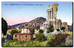 CPA La Turbie A M la tour d'Auguste et le Mont Aget 