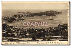CPA Villefranche sur Mer vue generale de la Rade et le Cap Ferrat 