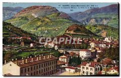 CPA Sospel Alpes Maritimes vue sur la Caserne Mireur la Ville et le Barbonnet 