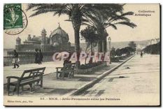 CPA Collection Artistique Nice Jette Promenade entre les Palmiers 