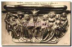 CPA Amiens Cathedrale Stalles du Choeur Joseph epouse Azeneth Miseriocorde 