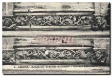 CPA Amiens Cathedrale l'Ancien Testament Frises et Marmousets 