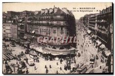 CPA Marseille La Rue de la Republique 