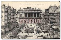 CPA Marseille La Place et le Palais de la Bourse 