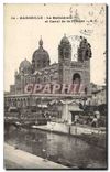 CPA Marseille La Cathedrale et Canal de la Douane 