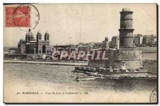 CPA Marseille Fort St Jean et Cathedrale 