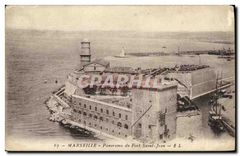 CPA Marseille Panorama du Fort du Saint Jean 