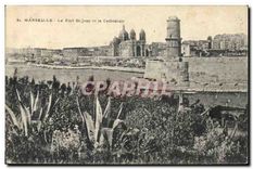 CPA Marseille Le Fort St Jean et la Cathedrale 