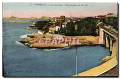 CPA Marseille La Corniche Malmousque et les Iles 