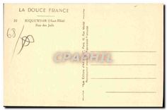 CPA Riquewihr Haut Rhin Rue des Juifs