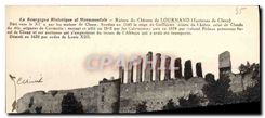 CPA La Bourgogne Historique et Monumentale Ruines du château de Lournand 