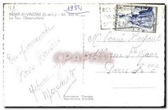 CPA Mont St Vincent S et L La Tour Observatoire