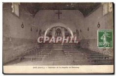 CPA Oye S et L Interieur de la Chapelle de Sancenay 