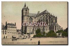 CPA Le Mans Abside de la Cathedrale 