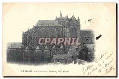 CPA Le Mans Cathedrale Rosace XV siecle 