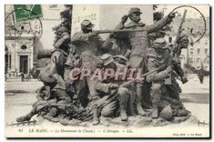 CPA Le Mans Le Monument de Chanzy L'Attaque  Militaria