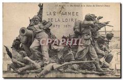CPA Le Mans Bas Reliefs de la Statue du General Chanzy Militaria