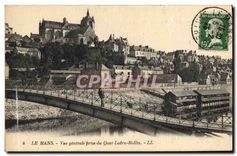 CPA Le Mans Vue generale prise du Quai Ledru Rollin 