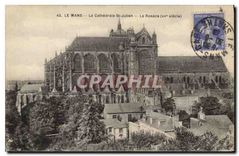 CPA Le Mans La Cathedrale St Julien La Rosace 