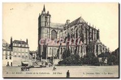 CPA Le Mans Abside de la Cathedrale 