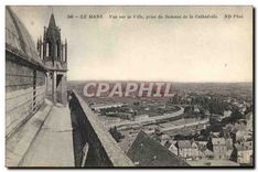 CPA Le Mans Vue sur la Ville du Sommet de la Cathedrale 