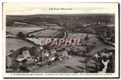 CPA St Leonard des Bois Sarthe La Ferme de l'inthe ancien manoir XVI siecle et Vallee de la Sarthe 