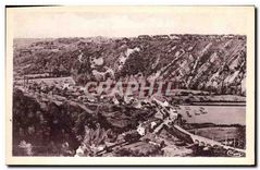CPA St Leonard des Bois Sarthe Une vue generale et le Haut Fourche 