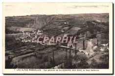CPA Les Alpes Mancelles Vue generale de St Leonard des Bois au fond Narbonne 