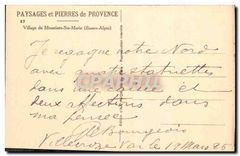 CPA Village de Moustiers Ste Marie Basses Alpes