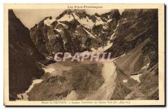 CPA Les Alpes Pittoresques Massif du Pelvoux Langue Terminale du Glacier Noir 