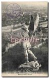 CPA Lyon Basilique de ND de Fourviere Statue de Saint Michel 