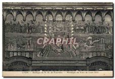 CPA Lyon Basilique de ND de Fourviere Mosaique du Voeu de Louis XIII 