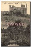 CPA Lyon La Statue de la Republique Place Carnot et ND de Fourviere 