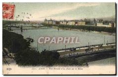 CPA Lyon Pont Morand et les Ponts sur Le Rhone 