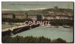 CPA Lyon Le Pont Lafayette et Coteau de Fourviere 
