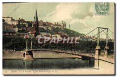 CPA Lyon Le Pont et l'Eglise Saint George 