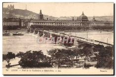 CPA Lyon Pont de la Guillotiere et Hotel Dieu 