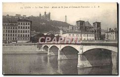 CPA Lyon Le Pont Tilsitt Abside de St Jean et Coteau de Fourvieres 