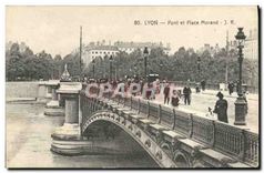 CPA Lyon Pont et Place Morand 
