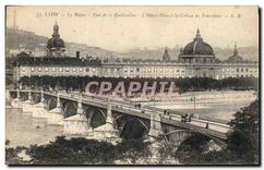 CPA Lyon Le Rhone Pont de la Guillotiere L'Hotel Dieu et la Colline de Fourvieres 