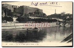 CPA Lyon Vue sur la Saone prise de la Serin 