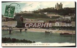 CPA Lyon Pont du Palais de Justice et Coteau de Fourvieres 
