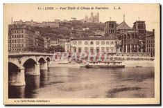 CPA Lyon Pont Tilsitt et Coteau de Fourviere 