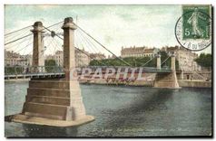 CPA Lyon La passerelle suspendue du Midi 
