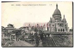 CPA Paris Vue sur le Sacre Coeur de Montmartre 