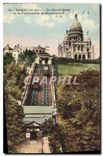 CPA Paris Le Sacre Coeur et le Funiculare de Montmartre 