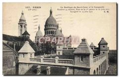 CPA Paris La Basilique du Sacre Coeur et le Campanile 