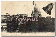 CPA Paris La Basilique du Sacre Coeur de Montmartre et le Funiculaire Cloche