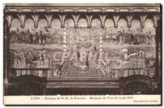 CPA Lyon Basilique de ND de Fourviere Mosaique du Voeu de Louis XIII 